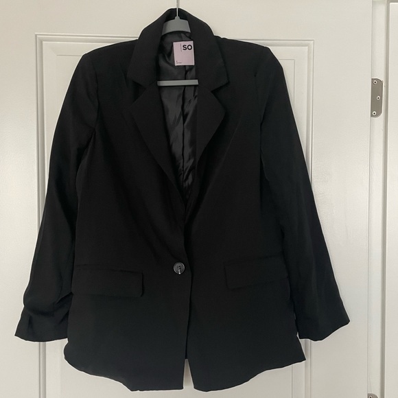 Macy’s Juniors’ One-Button Blazer - Picture 1 of 3